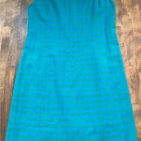 green christmas maternity dress Mac Ilusion Green & Navy Tartan Dress